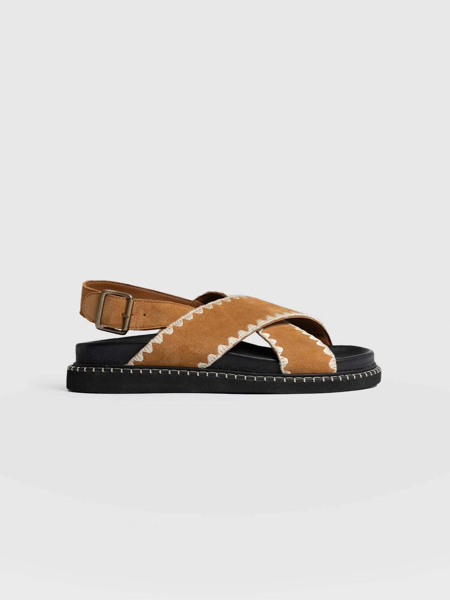 Bonnie Cross Over Sandals - Tan 1 1132-bonnie-cross-over-sandals-tan-1.webp