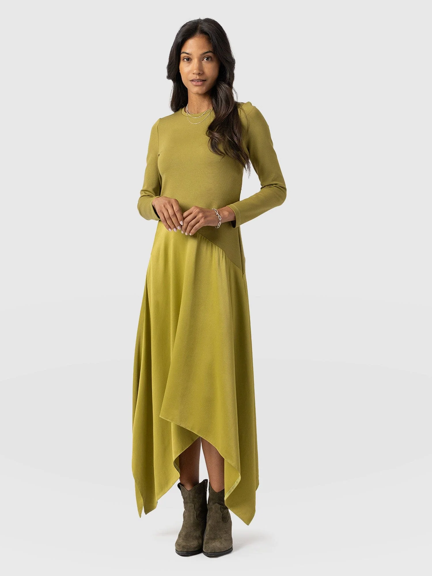1964-cleo-asymmetric-dress-olive-1.webp