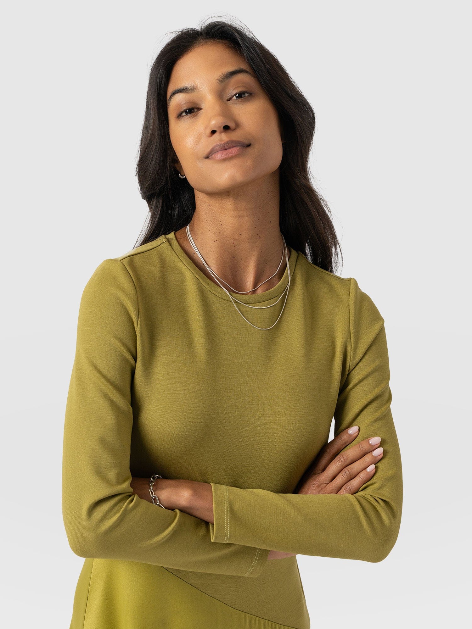 1964-cleo-asymmetric-dress-olive-1.webp