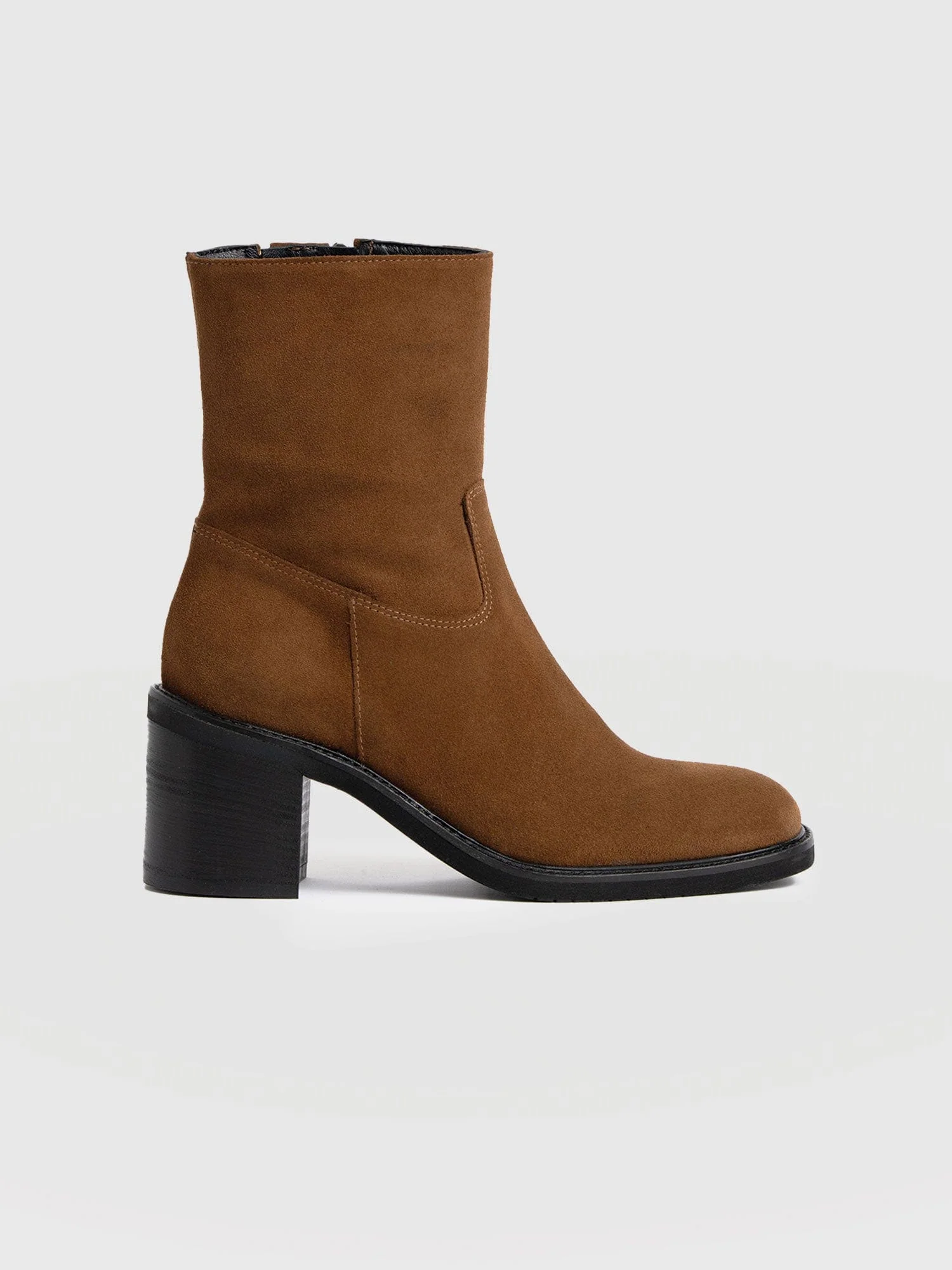 Dakota Ankle Boot - Camel Suede