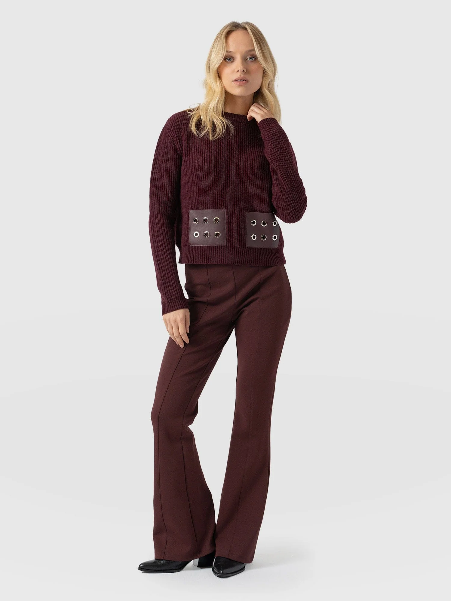 Fearne Flare Legging - Maroon 1 3160-fearne-flare-legging-maroon-1.webp