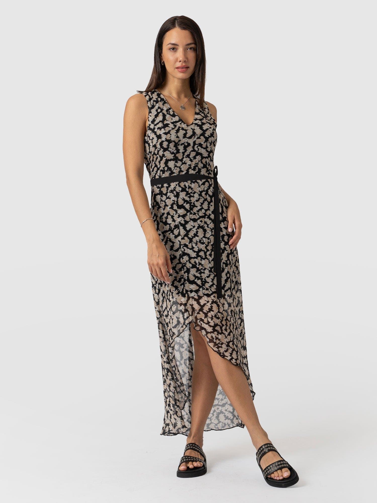 Lexi High Low Dress - Black Confetti Petal 1 4283-lexi-high-low-dress-black-confetti-petal-1.jpg