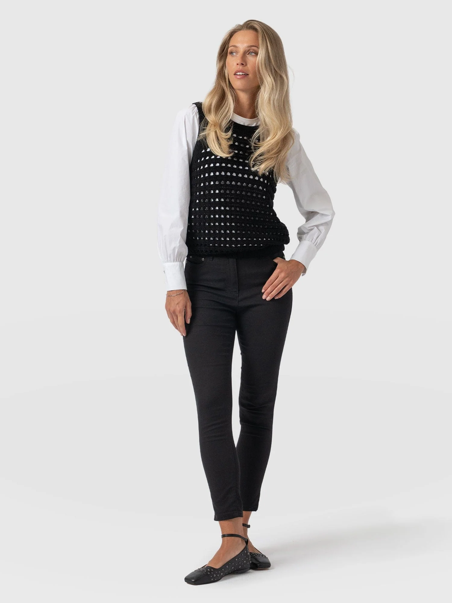 Maeva Skinny Pant - Black