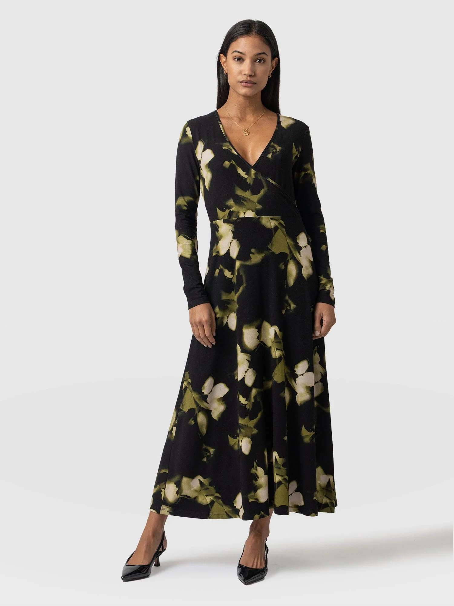 Maggie Wrap Midi Dress - Green Aurora 1 4567-maggie-wrap-midi-dress-green-aurora-1.webp