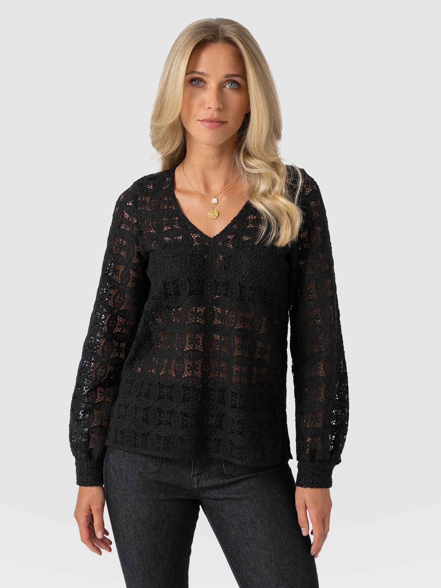 Ottilie V Neck Blouse - Black Broderie 1 5017-ottilie-v-neck-blouse-black-broderie-1.jpg