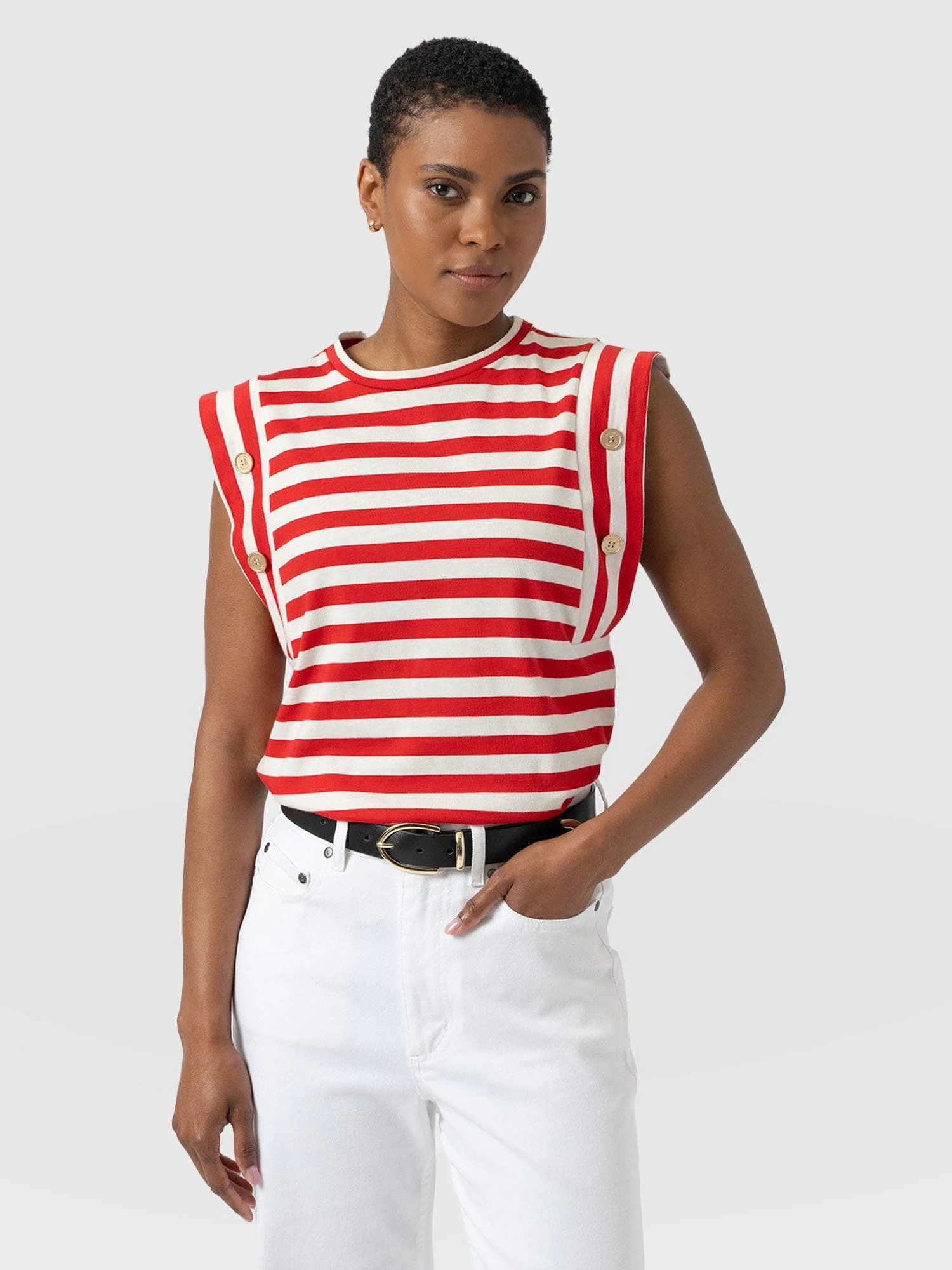 Rowan Tee - Red Stripe