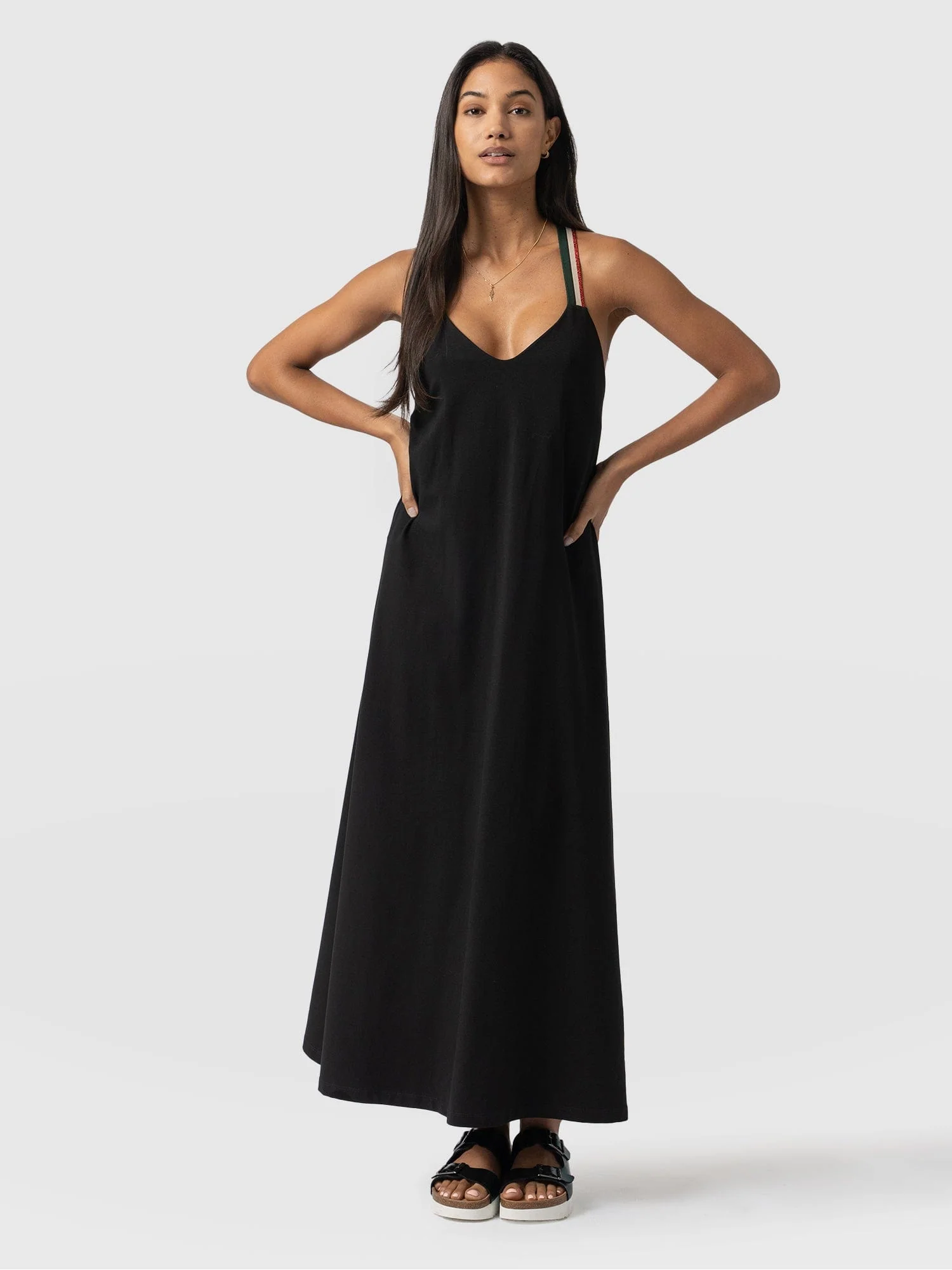 Sunset Dress Black - Red Lurex 1 6560-sunset-dress-black-red-lurex-1.webp
