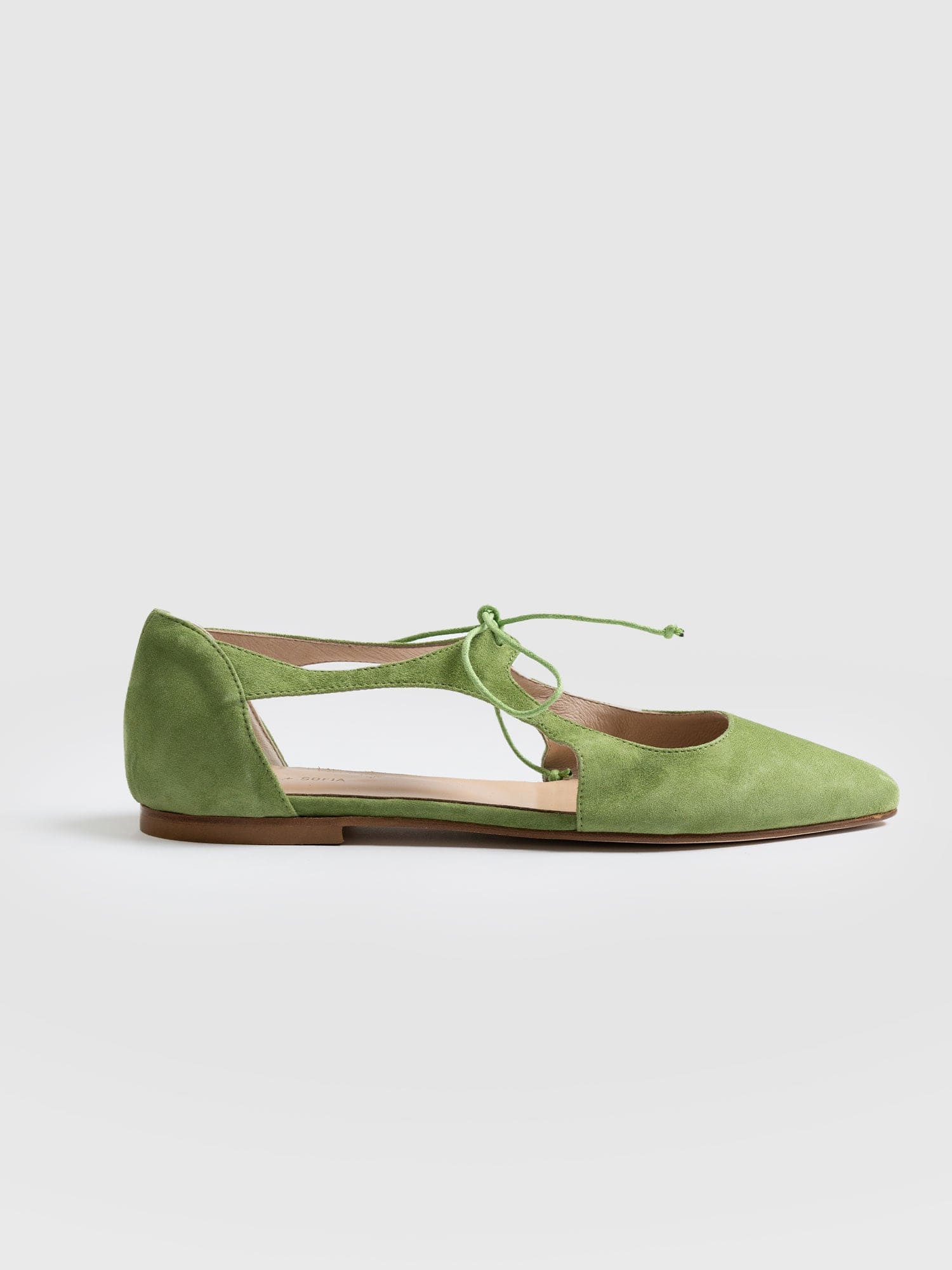 Tie Up Mary Janes - Green