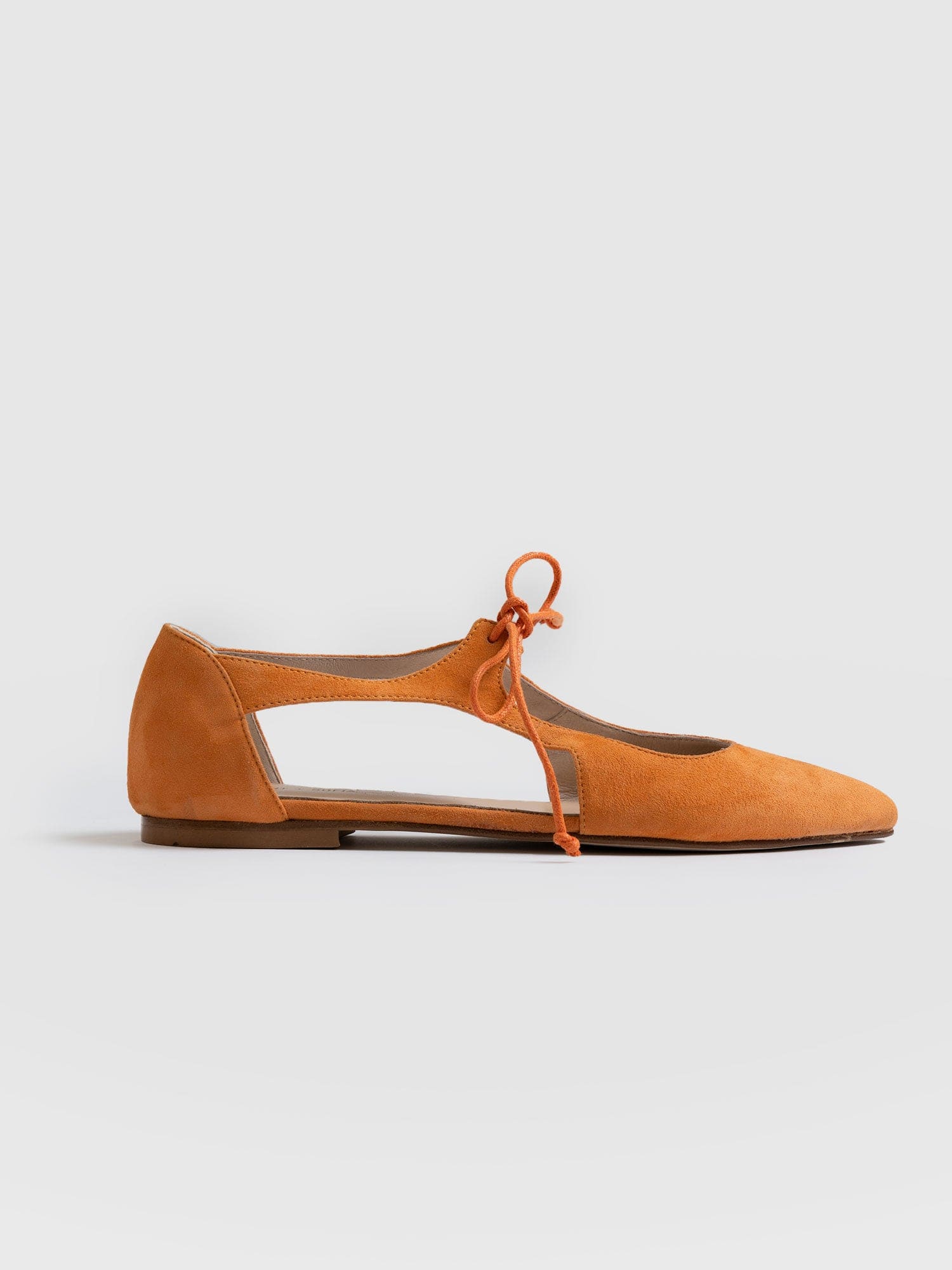Tie Up Mary Janes - Orange