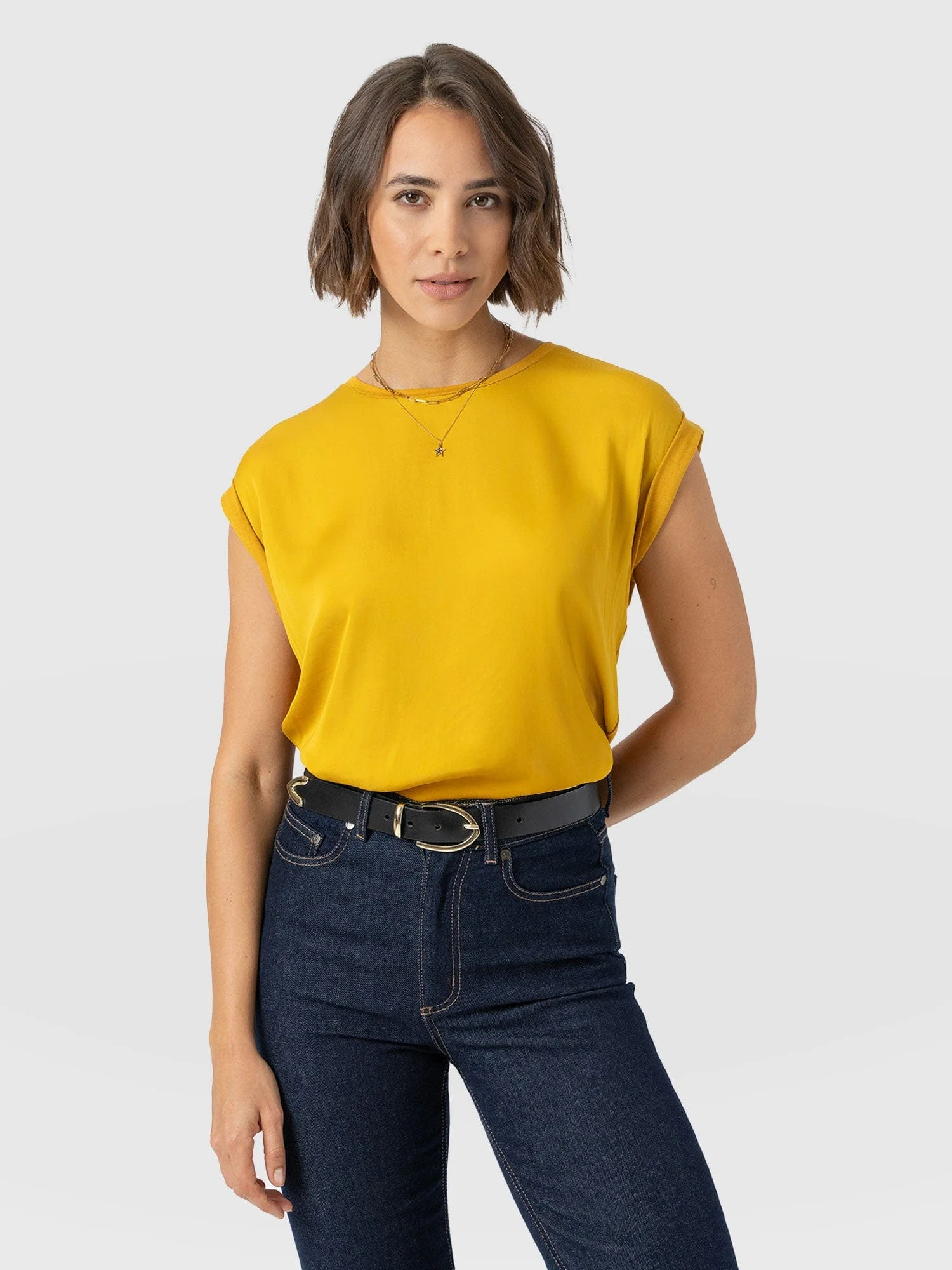 6857-turn-up-contrast-tee-golden-yellow-1.webp