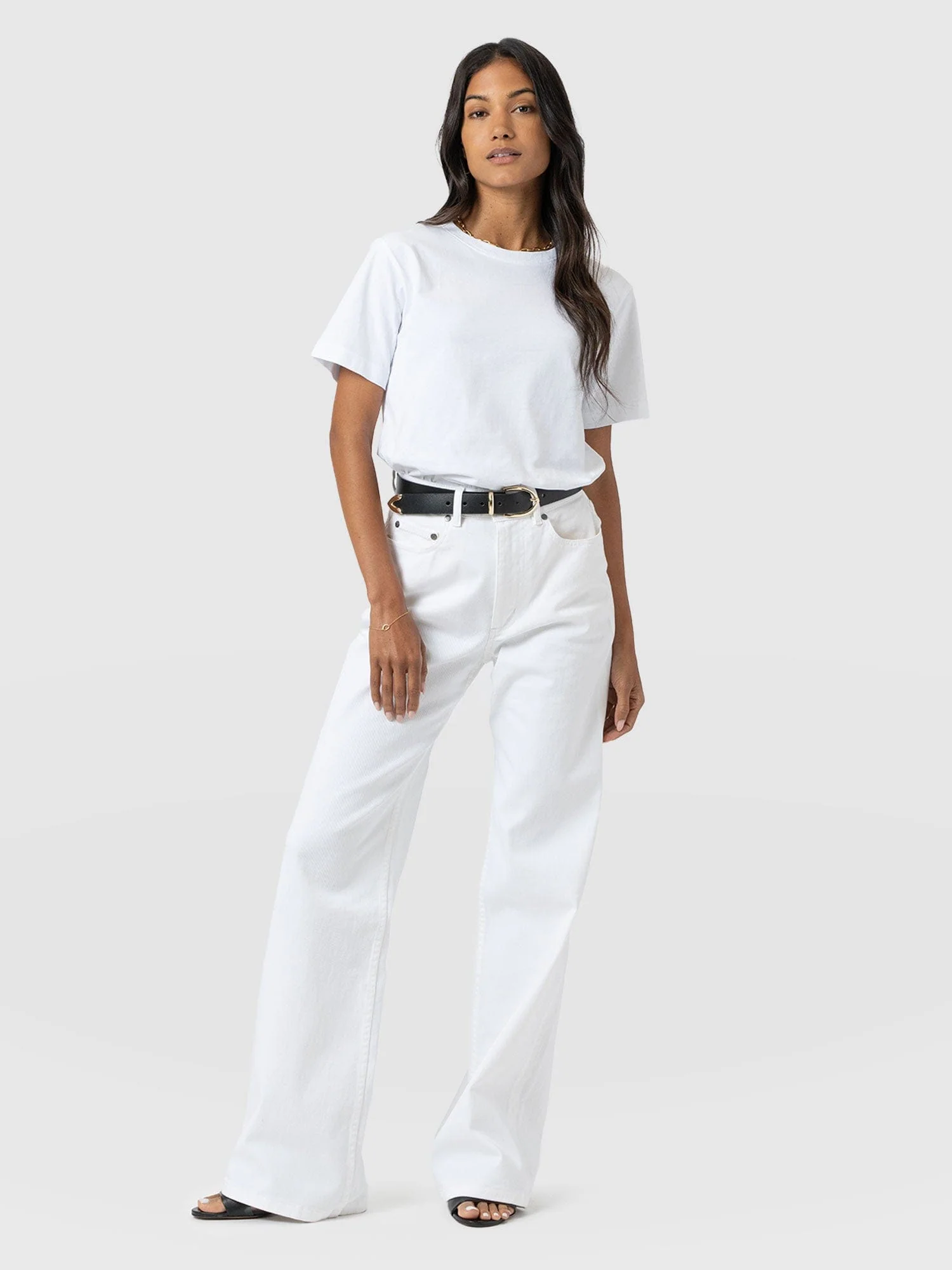 Wide Leg Jean - White