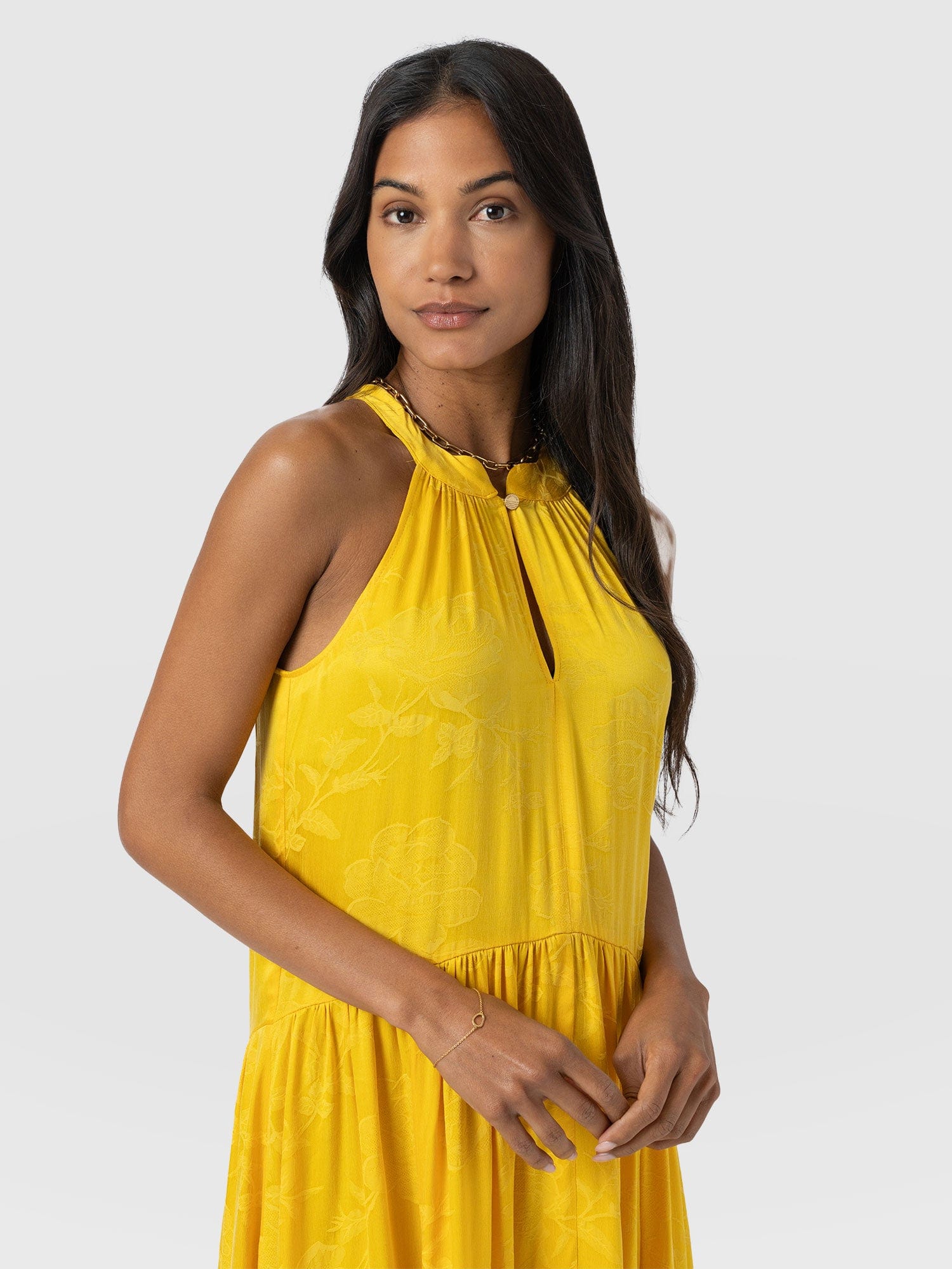 7150-zoey-halter-neck-dress-yellow-jacquard-1.webp